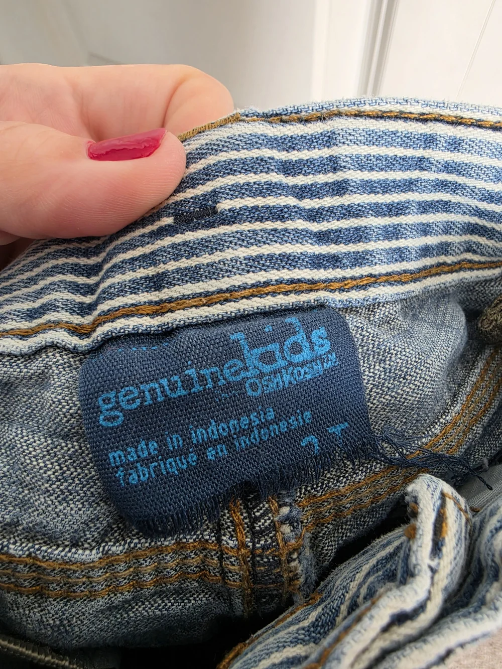 OshKosh B'gosh Kids Denim Jeans in Washed Blue genuine kids 2t adjustable waist